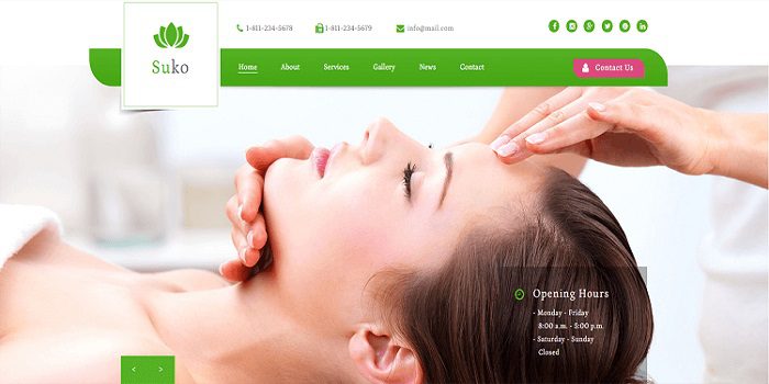 création site internet salon de massage