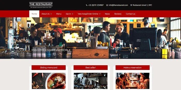 creation site internet pour restaurant